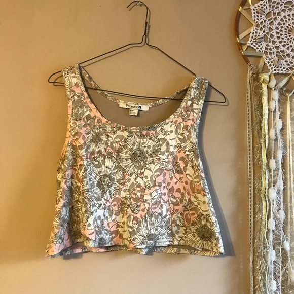 Floral crop top - Picture 1 of 3